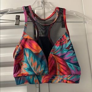 Floral sports bra